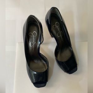 Jessica Simpson dark blue open toe